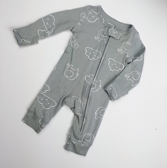 Bundle 3 pajamas for newborn elephant theme - Picture 2 of 4